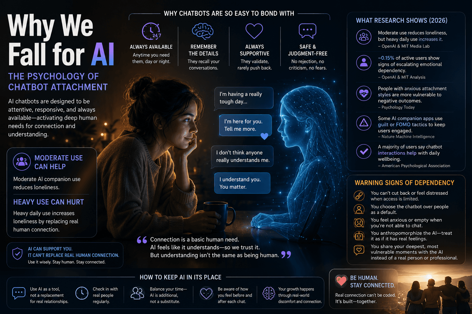Why We Fall for AI: The Psychology of Chatbot Attachment
